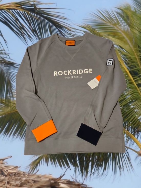 rockridge Other - New! Rockridge Cotton Crewneck Sweatshirt Frwnch Terry Loop Lining Large Grey